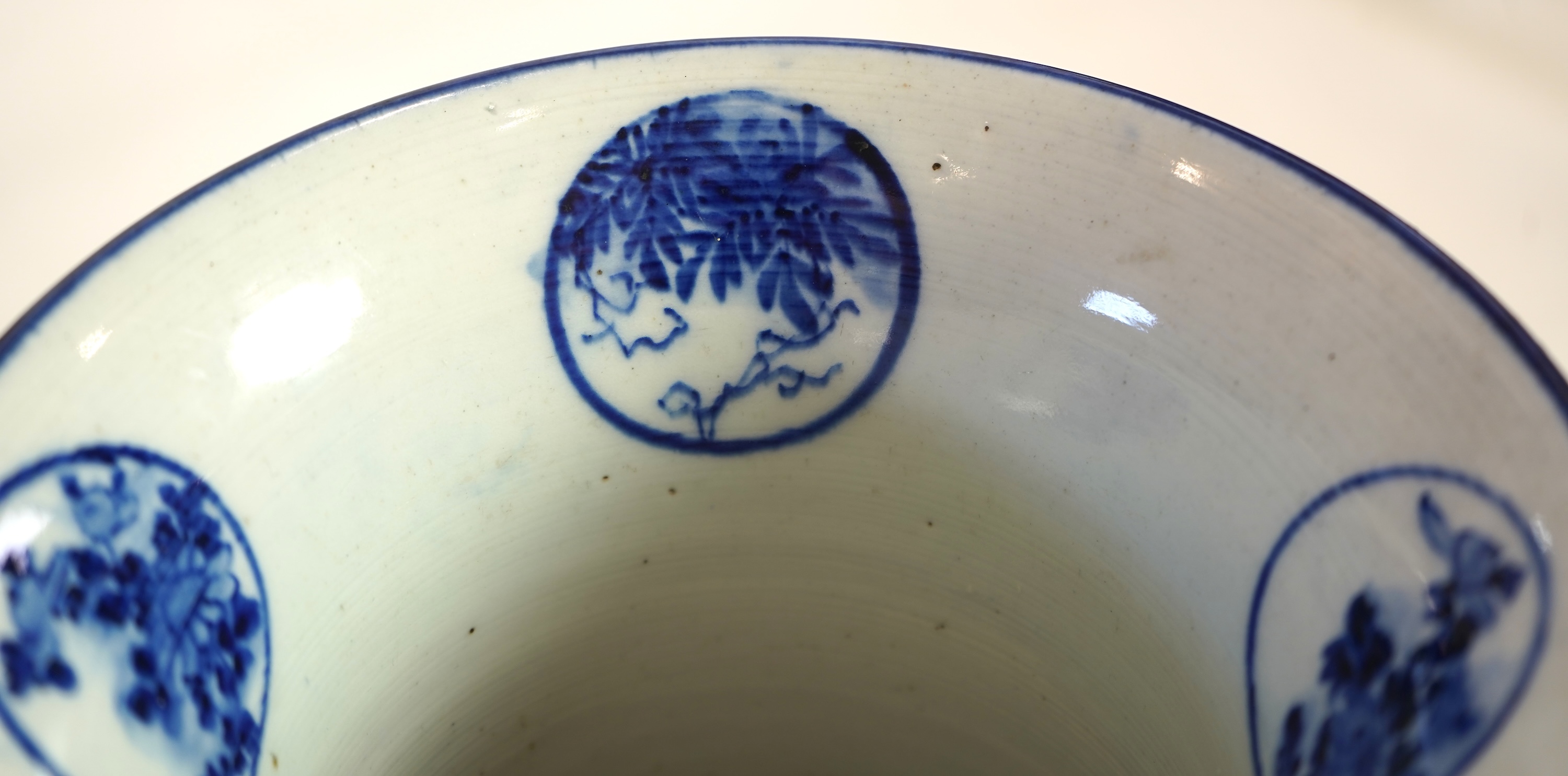 A large Japanese blue and white and gilt lacquered vase, late 19th century